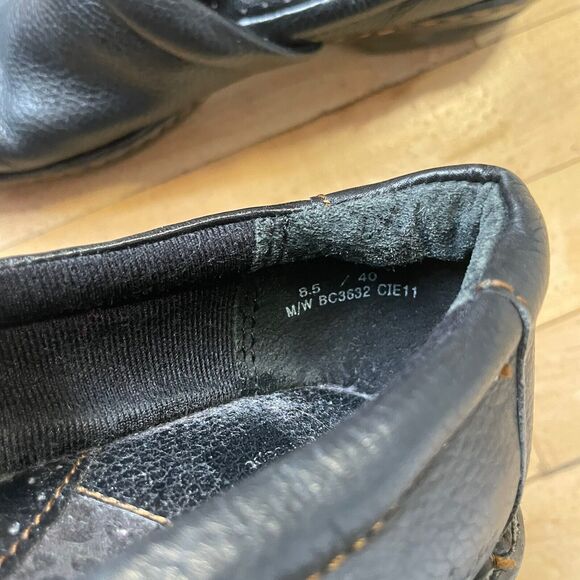 Boc Born Concept Black Leather Clogs Slip On Nurse Shoes‎ Womens Sz 8.5 - Picture 7 of 9